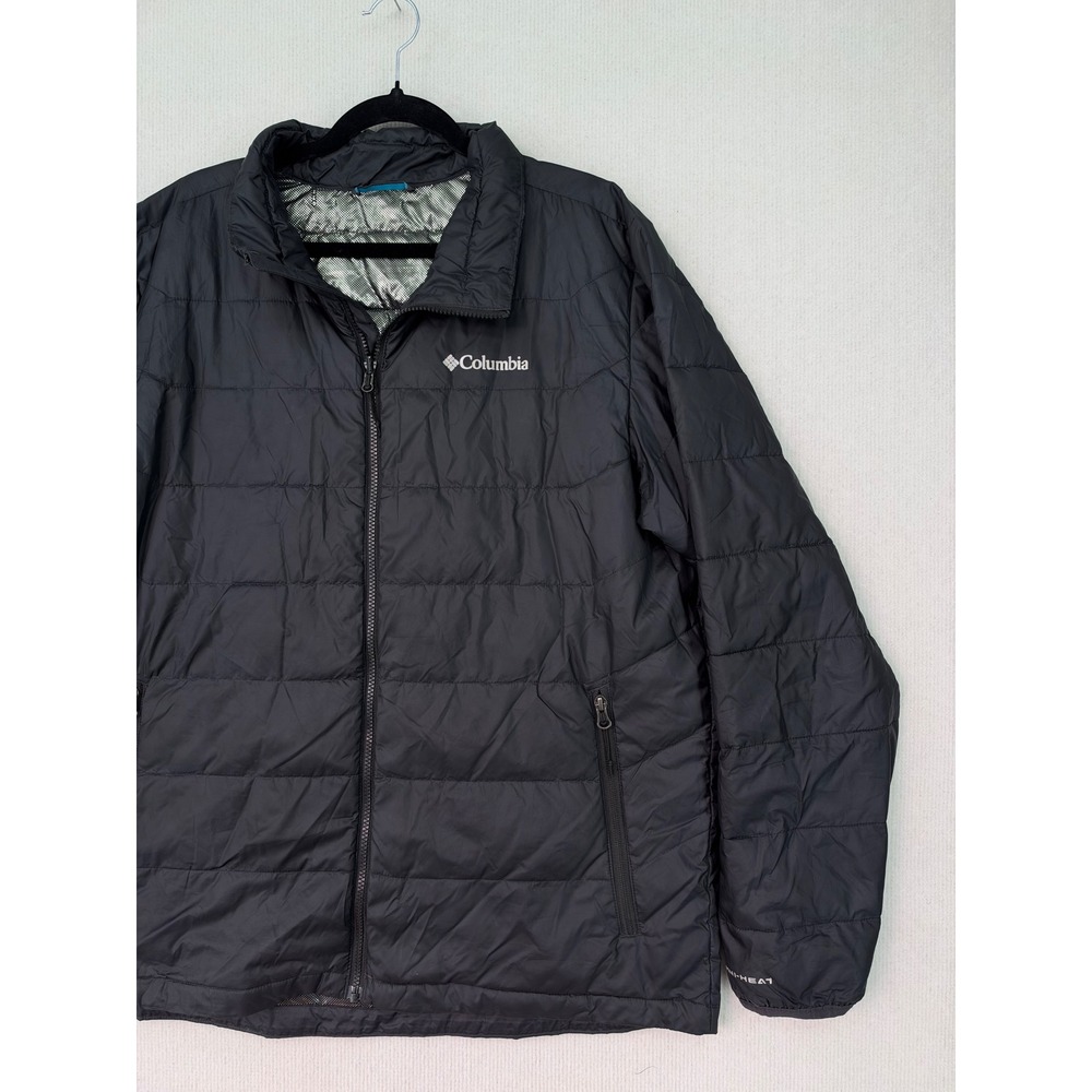 Columbia Omni Heat Interchange Men's Large Insulated Puffer Jacket Black